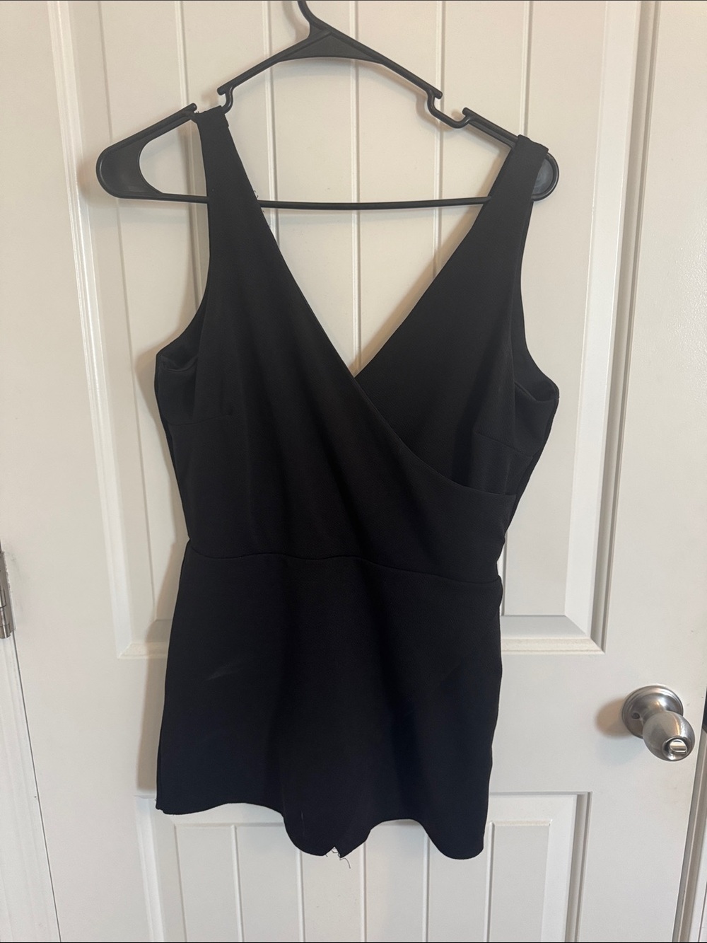 Classic Black V-Neck Sleeveless romper